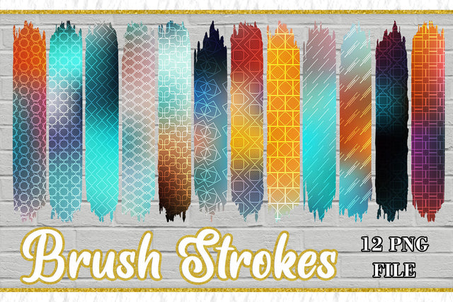 Sublimation PNG Brush Strokes, Sublimation artnoy 