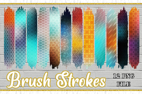 Sublimation PNG Brush Strokes, Sublimation artnoy 