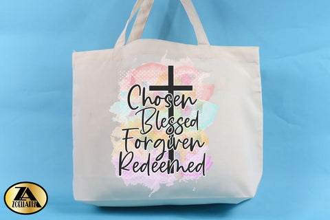 Sublimation PNG Chosen Blessed Redeemed Christian Quote PNG SVG zoellartz 