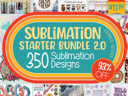 Sublimation Starter Bundle 2.0 Bundle So Fontsy Design Shop 