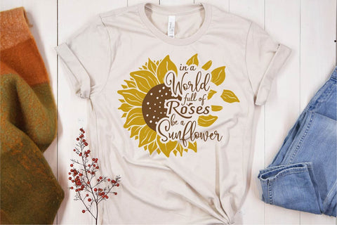 Sublimation sunflower quotes bundle SVG vectorbundles 