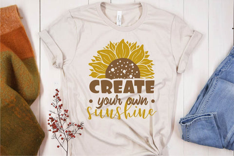 Sublimation sunflower quotes bundle SVG vectorbundles 