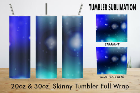 Sublimation tumbler blue bokeh background Sublimation artnoy 