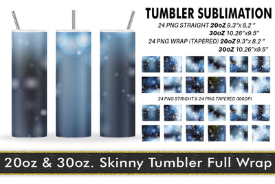 Sublimation tumbler blue bokeh background Sublimation artnoy 