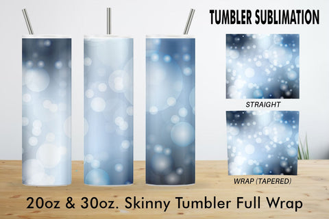 Sublimation tumbler blue bokeh background Sublimation artnoy 