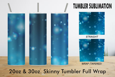 Sublimation tumbler blue bokeh background Sublimation artnoy 