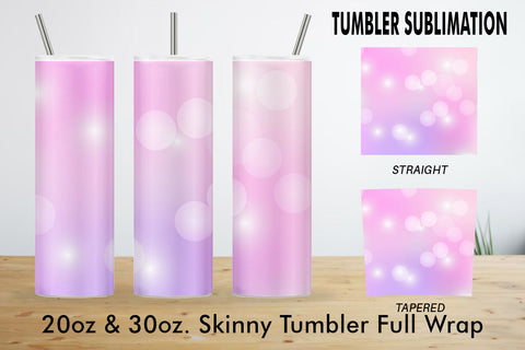 Sublimation Tumbler bokeh gradient pink background Sublimation artnoy 