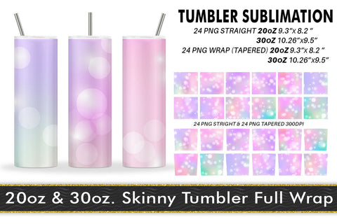 Sublimation Tumbler bokeh gradient pink background Sublimation artnoy 