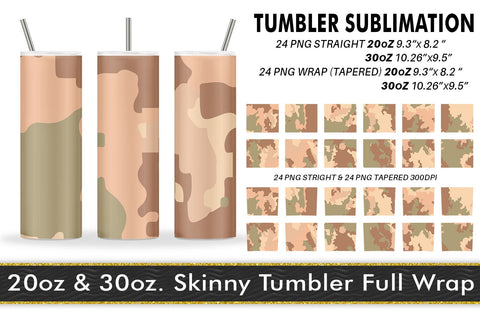 Sublimation tumbler camouflage brown bakcground Sublimation artnoy 