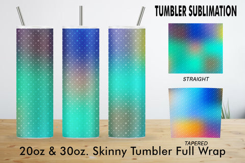 Sublimation tumbler dot pattern colorful background Sublimation artnoy 