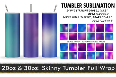 Sublimation Tumbler gradient blue background Sublimation artnoy 
