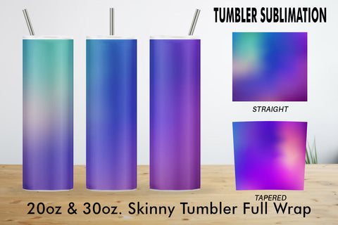 Sublimation Tumbler gradient blue background Sublimation artnoy 