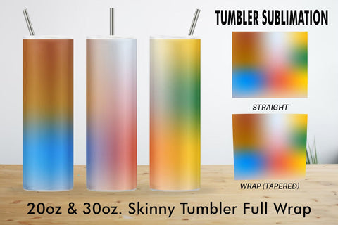 Sublimation tumbler gradient colorful background Sublimation artnoy 