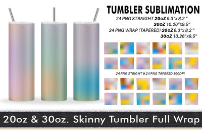 Sublimation tumbler gradient colorful background Sublimation artnoy 
