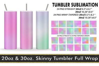 Sublimation Tumbler gradient colorful background Sublimation artnoy 