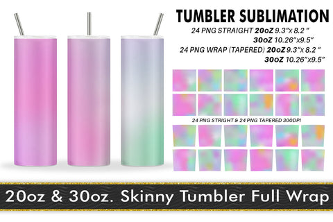 Sublimation Tumbler gradient colorful background Sublimation artnoy 