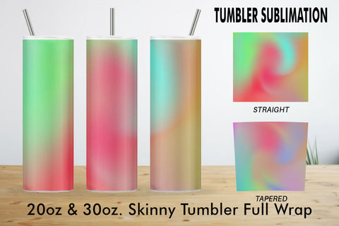 Sublimation Tumbler gradient rainbow wave texture background Sublimation artnoy 