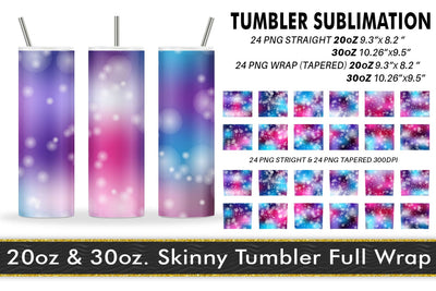 Sublimation tumbler gradient unicorn color bokeh background Sublimation artnoy 