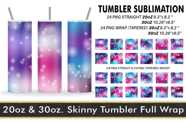 Sublimation tumbler gradient unicorn color bokeh background Sublimation artnoy 
