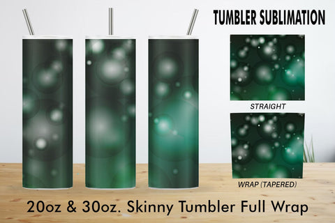 Sublimation tumbler green bokeh background Sublimation artnoy 