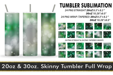 Sublimation tumbler green bokeh background Sublimation artnoy 