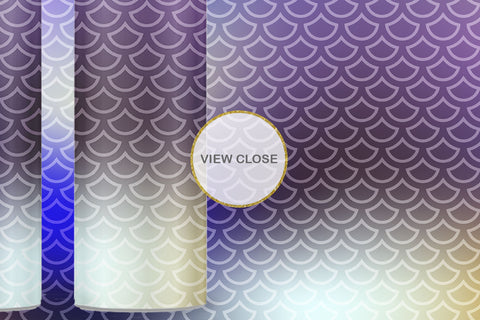 Sublimation tumbler mermaid scales pattern color blue Sublimation artnoy 