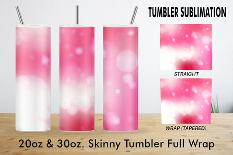 Sublimation tumbler pink bokeh background Sublimation artnoy 