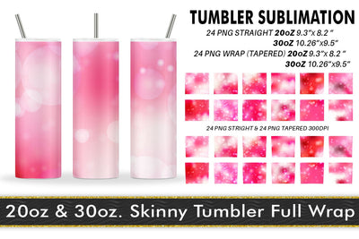 Sublimation tumbler pink bokeh background Sublimation artnoy 