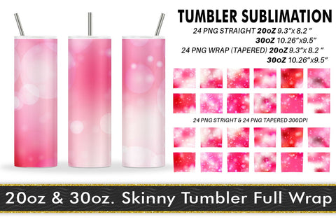 Sublimation tumbler pink bokeh background Sublimation artnoy 