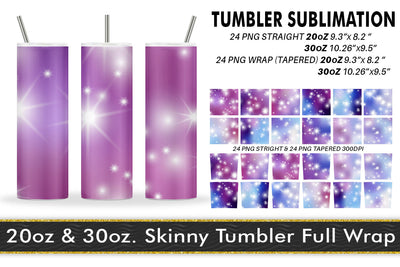 Sublimation tumbler sparkle gradient purple color background Sublimation artnoy 