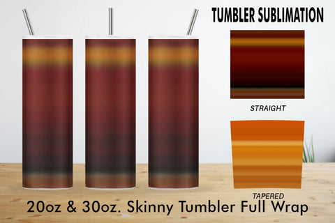Sublimation Tumbler stripes color brown background Sublimation artnoy 