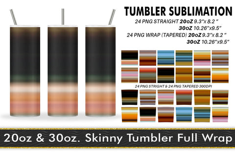 Sublimation Tumbler stripes color brown background Sublimation artnoy 