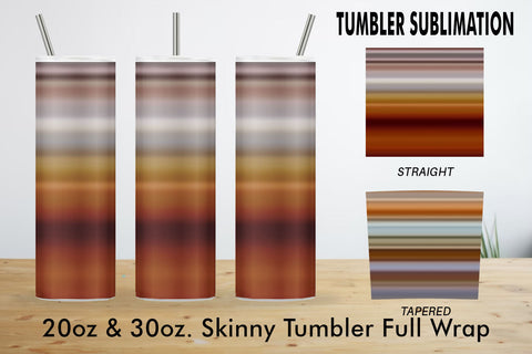 Sublimation Tumbler stripes color brown background Sublimation artnoy 