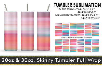 Sublimation Tumbler stripes colorful background Sublimation artnoy 