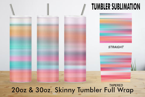 Sublimation Tumbler stripes colorful background Sublimation artnoy 