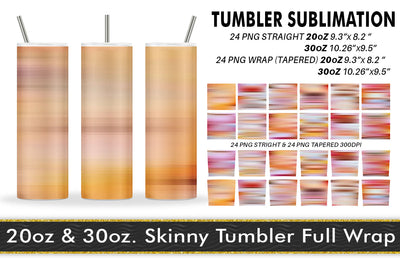 Sublimation Tumbler stripes orange background Sublimation artnoy 