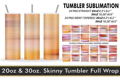 Sublimation Tumbler stripes orange background Sublimation artnoy 