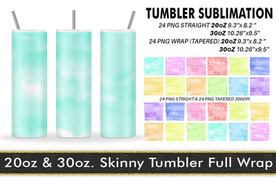 Sublimation tumbler watercolor texture color pastel Sublimation artnoy 