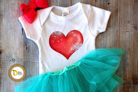 Sublimation Valentines Watercolor Hearts Bundle Sublimation Dina.store4art 