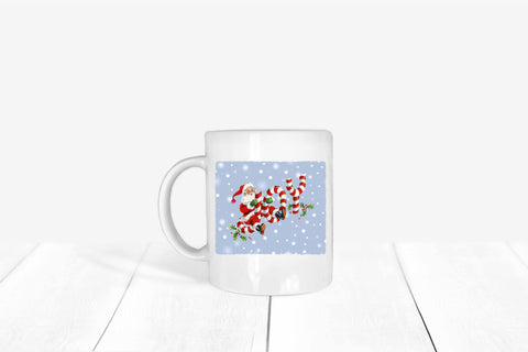 Sublimation Vintage Santa Joy PNG Sublimation Digital Honeybee 