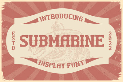 SUBMARINE Typeface Font Storytype Studio 