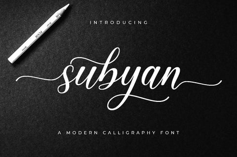 Subyan Font Suby Studio 