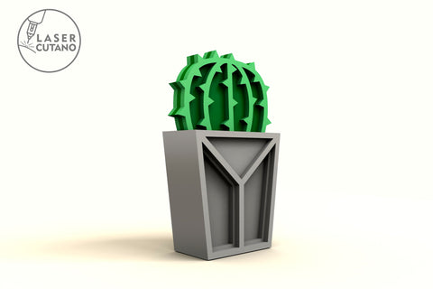 Succulent Bundle Multilayer CACTUS SET OF 10 Multilayer Laser Cut Files, Mandala, Round Sign SVG, 3D Designs, Mini Design Bundles SVG LaserCutano 