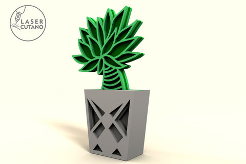 Succulent Bundle Multilayer CACTUS SET OF 10 Multilayer Laser Cut Files, Mandala, Round Sign SVG, 3D Designs, Mini Design Bundles SVG LaserCutano 