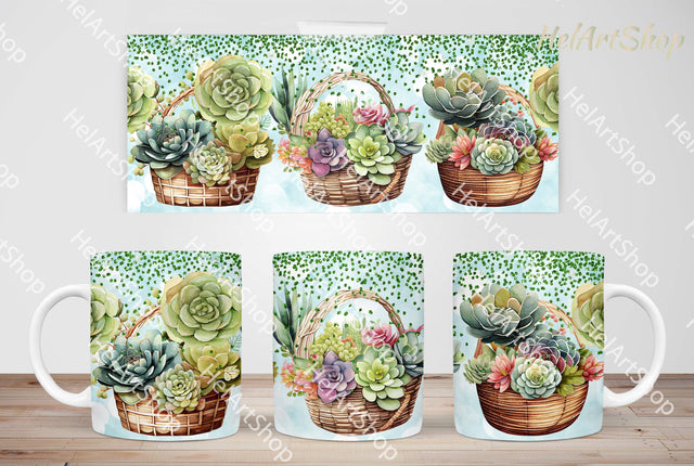 Succulent Mug Png, Cactus 11Oz Mug Sublimation Sublimation _HelArtShop_ 