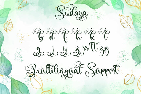 Sudaya Font Fallen Graphic Studio 