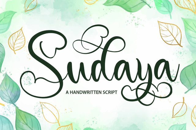 Sudaya Font Fallen Graphic Studio 