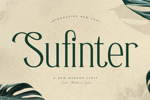 Sufinter Typeface Font Storytype Studio 