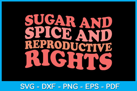 Sugar And Spice And Reproductive Rights SVG PNG PDF Cut File SVG Creativedesigntee 
