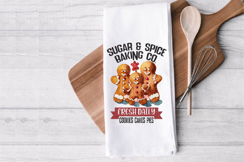 Sugar and Spice Baking Co Dish Towel Sublimation Sublimation Jagonath Roy 